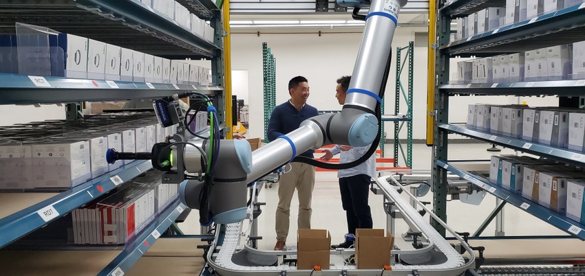 Teradyne's logistics robot in action